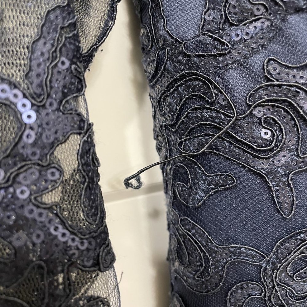 Tadashi Shoji | Sequin Off Shoulder Gown - Picture 11 of 14